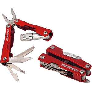 Munkees 2569 брелок-мультиінструмент SS Multi Tool Starlight red - фото