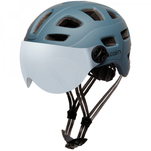 Cairn велошолом Quartz Visor LED USB grey 52-58 - фото