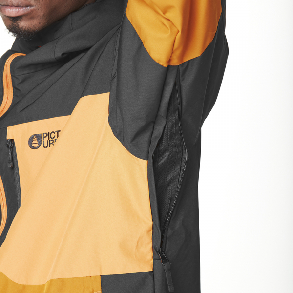 Picture Organic куртка лижна Nitric 2025 black-honey carrot S - фото