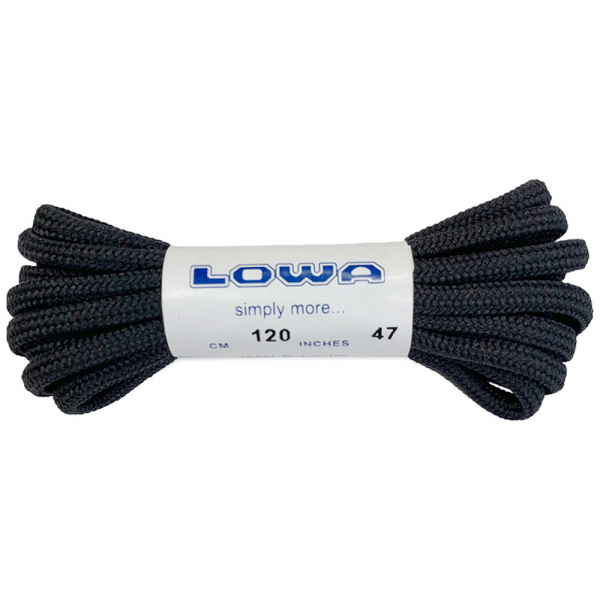 Шнурки LOWA ATC Lo 120 cm Black-Black Шнурки LOWA ATC Lo 120 cm Black-Black - фото-1