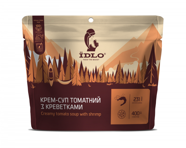 Крем-суп томатний з креветками ЇDLO - фото-1