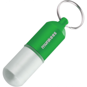 Брелок Munkees Waterproof Capsule, Large, Grass green - фото