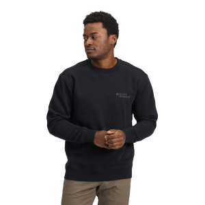 M Mini Stacked Crewneck пуловер чоловічий, Black, L - фото