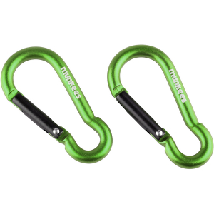 Карабін Munkees Pear 5 мм x 50 мм, пара, Grass Green - фото