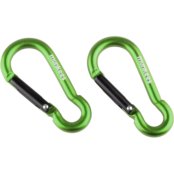 Карабін Munkees Pear 5 мм x 50 мм, пара, Grass Green - фото-1