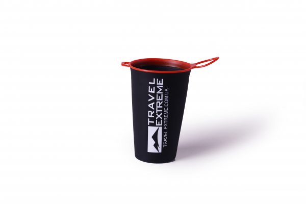TE SoftCup cкладний стакан 200ml BLACK - фото-1