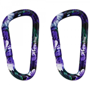 Карабін Munkees Flower Purple 6 мм x 60 мм, пара, Purple - фото