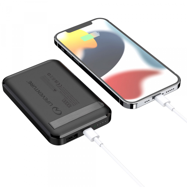 Повербанк Lifeventure Magnetic Wireless Powerbank 10000 mah - фото