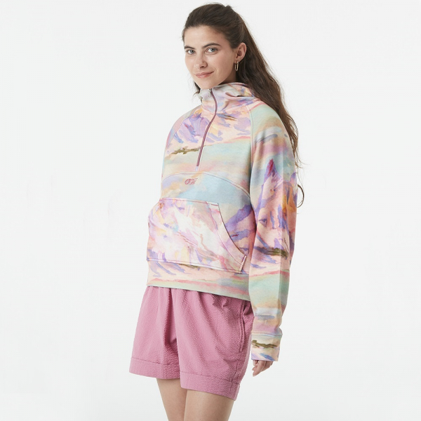 Толстовка Picture Organic Quenda 1/2 Zip Printed W, Montanea Print XL - фото-1