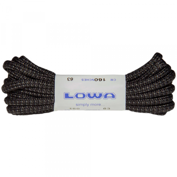 Шнурки LOWA ATC Mid 160 cm Black-Grey Dotted Шнурки LOWA ATC Mid 160 cm Black-Grey Dotted - фото-1