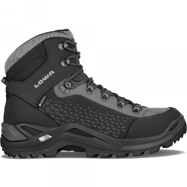 Черевики LOWA Renegade Warm GTX MID Black-Grey - фото-1