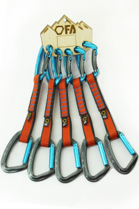 FA Відтяжка з карабінами ROCK EXPRESS PAD 19 mm 16 cm (5 шт.) RED - фото