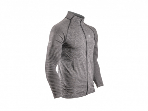 CS Кофта Seamless Zip Sweatshirt, Grey Melange, XL - фото