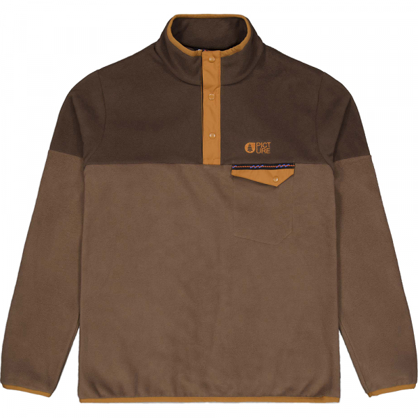 Picture Organic реглан флісовий Arcca cocoa brown-chicory coffee XXL - фото