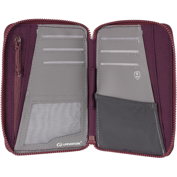 Lifeventure гаманець RFID Mini Travel Wallet aubergine Lifeventure гаманець RFID Mini Travel Wallet aubergine - фото