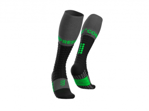 CS Гольфи Ski Touring Full Socks, Black/Green, T2 - фото