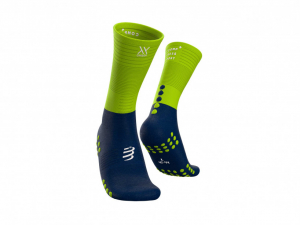 CS Шкарпетки Mid Compression Socks, Blue/Lime, T1 - фото