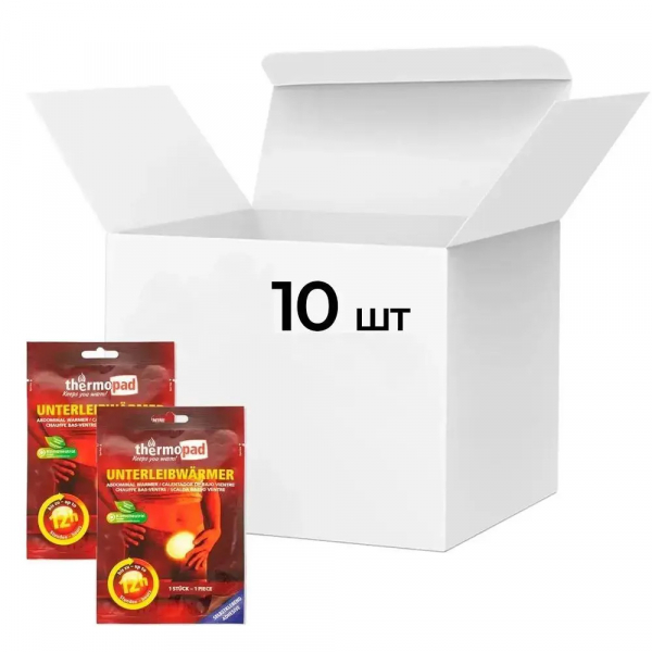 Хімічна грілка для тіла Thermopad Abdominal Warmer, 10 шт - фото