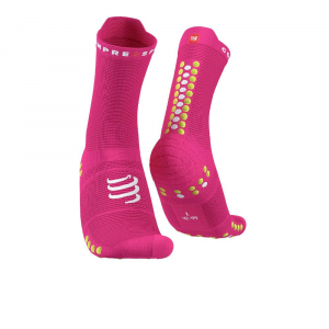 CS Шкарпетки Pro Racing Socks V4.0 Run High, Fluo Pink/Primerose, T2 - фото