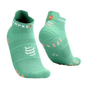CS Шкарпетки Pro Racing Socks V4.0 Run Low, Creme De Menthe/Papaya Punch, T2 - фото
