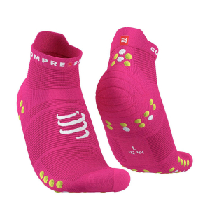 CS Шкарпетки Pro Racing Socks V4.0 Run Low, Fluo Pink/Primerose, T2 - фото