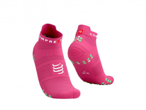 CS Шкарпетки Pro Racing Socks V4.0 Run Low, Hot Pink/Summer Green, T1 - фото