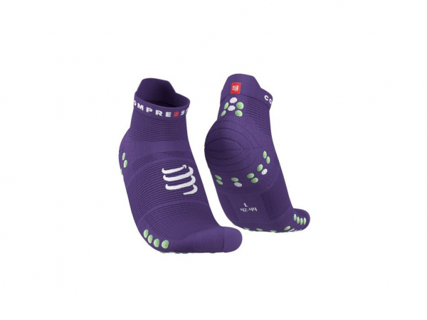 CS Шкарпетки Pro Racing Socks V4.0 Run Low, Purple/Paradise Green, T2 - фото-1