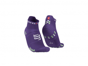 CS Шкарпетки Pro Racing Socks V4.0 Run Low, Purple/Paradise Green, T3 - фото