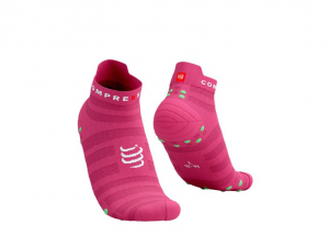 CS Шкарпетки Pro Racing Socks V4.0 Ultralight Run Low, Hot Pink/Summer Green, T1 - фото