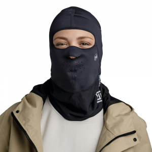 Балаклава Buff Windproof Balaclava, Solid Black, S/M - фото