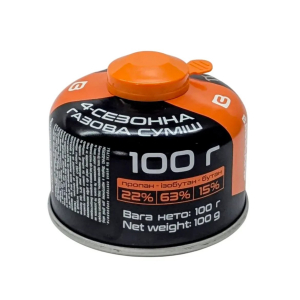 Газовий балон BaseCamp 4 Season Gas 100 г - фото