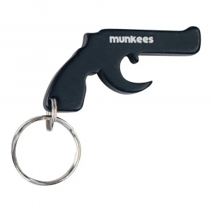 Брелок-відкривачка Munkees Gun, Black - фото