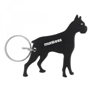 Брелок-відкривачка Munkees Pug, Black - фото