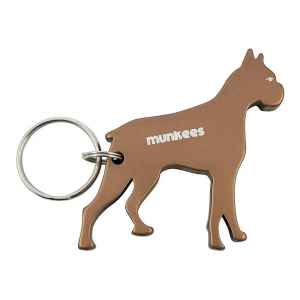 Брелок-відкривачка Munkees Pug, Brown - фото