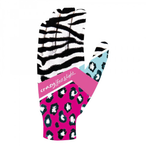 CRAZY Рукавички TOUCH WOMAN BLACK-ZEBRA XS-S - фото