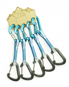 FA Відтяжка з карабінами HELIUM EXPRESS DY 10 mm 11 cm (5 шт.) - фото