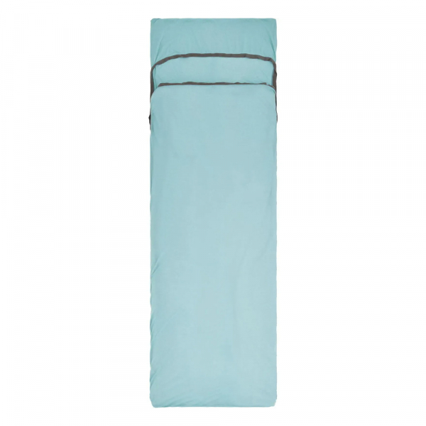 Вкладиш в спальник Comfort Blend Sleeping Bag Liner, Rectangular w/ Pillow Sleeve, Aqua Sea Blue - фото-1