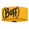 Пов'язка на голову Buff Coolnet UV+ Wide Headband Logo Yellow - фото-1