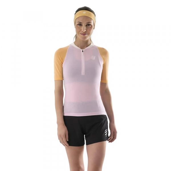 CS Футболка Trail Racing Postural SS Top W, Roseate/Orange, M - фото-1