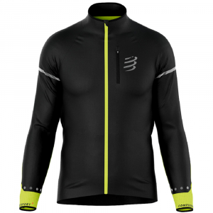 CS Куртка Hurricane Windproof Jacket Flash M, Black/Fluo Yellow, L - фото