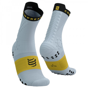 CS Шкарпетки Pro Racing Socks v4.0 Trail, Grey Dawn/Ceylon Yellow, T3 - фото