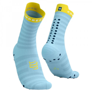 CS Шкарпетки Pro Racing Socks v4.0 Ultralight Run High, Cashmere Blue/Maize, T3 - фото