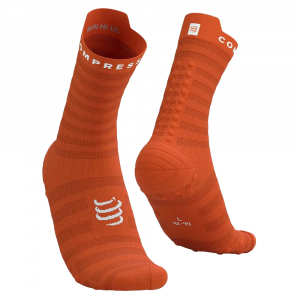 CS Шкарпетки Pro Racing Socks v4.0 Ultralight Run High, Fire/White, T2 - фото