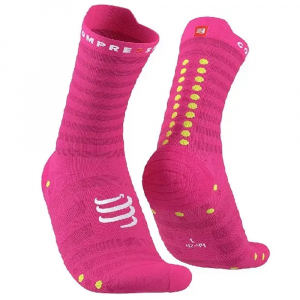 CS Шкарпетки Pro Racing Socks V4.0 Ultralight Run High, Fluo Pink/Primerose, T3 - фото