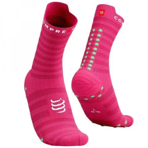 CS Шкарпетки Pro Racing Socks V4.0 Ultralight Run High, Hot Pink/Summer Green, T3 - фото