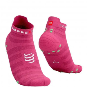 CS Шкарпетки Pro Racing Socks V4.0 Ultralight Run Low, Hot Pink/Summer Green, T3 - фото