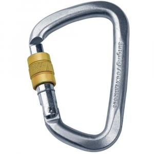 Карабін D Steel Lock screw gate 50kN - фото