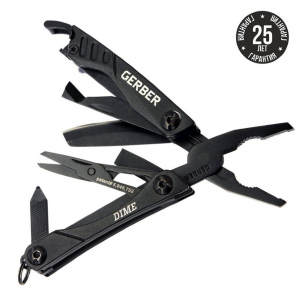 Мультитул Gerber Dime Multi-Tool Black чорний в коробці - фото