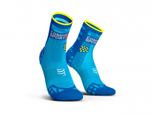 CS Шкарпетки Pro Racing Socks V3.0 Ultralight Run High, Fluo Blue, T2 (Old 2019) - фото