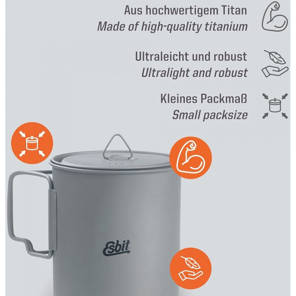 Казанок Esbit PT750-TI - фото